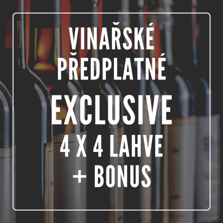 Vinařské předplatné EXCLUSIVE - 4 MĚSÍCE